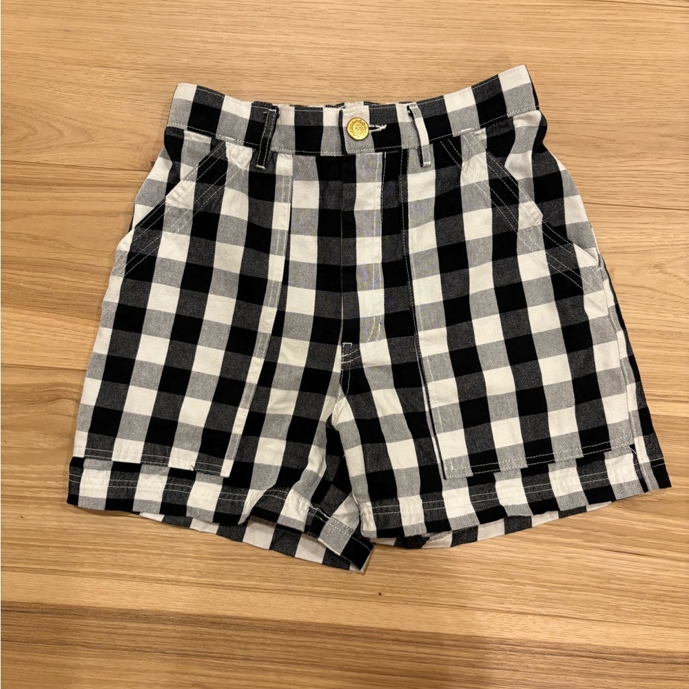 Black and White Checkered Shorts